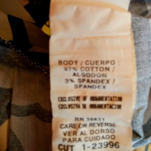 My Michelle Yellow and Black Floral A-Line Skirt - Picture 7 of 8